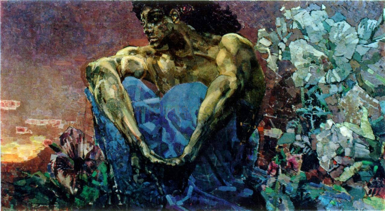 Michael Vrubel A Demon Sitting - Hand Painted Oil Painting