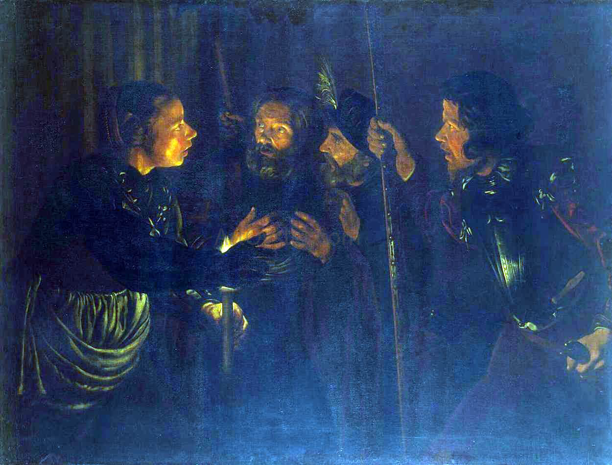  Gerard Seghers Denial of St Peter - Hand Painted Oil Painting