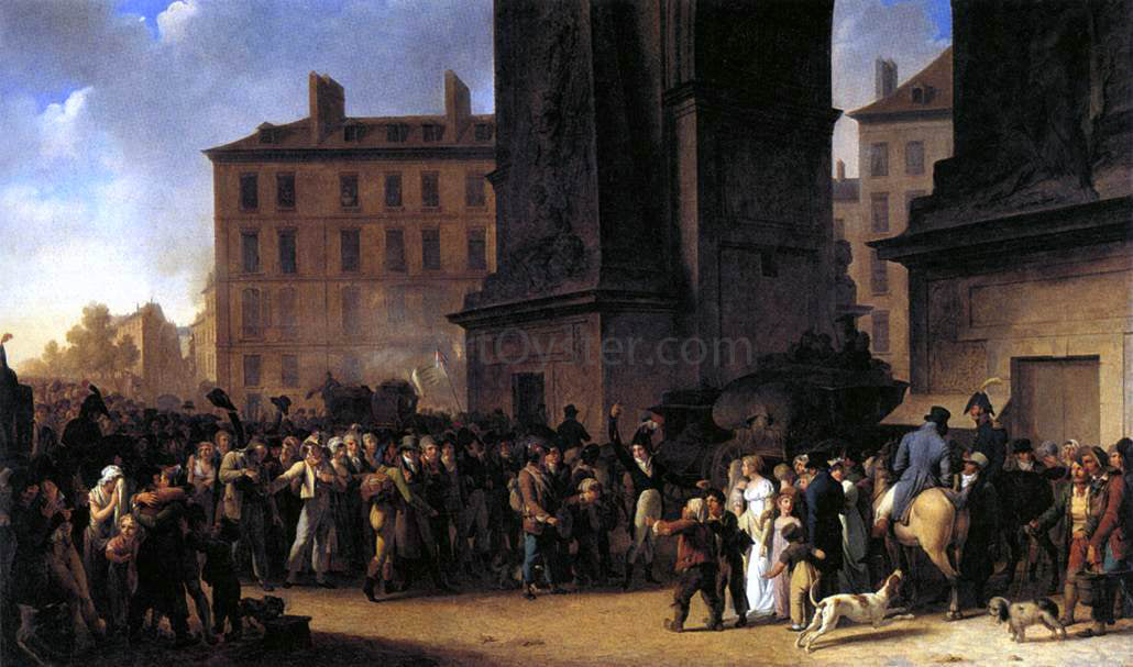  Louis Leopold Boilly Departure of the Conscripts in 1807 - Hand Painted Oil Painting