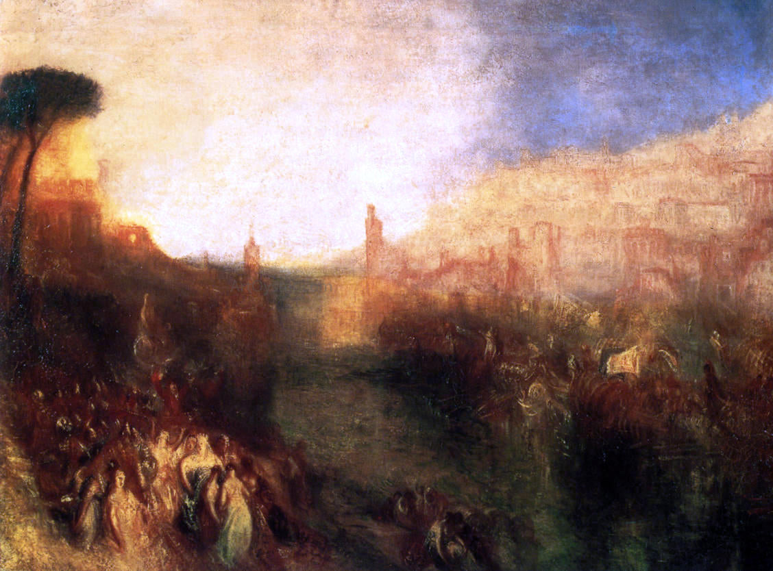 Joseph William Turner Departure of the Fleet - Hand Painted Oil Painting