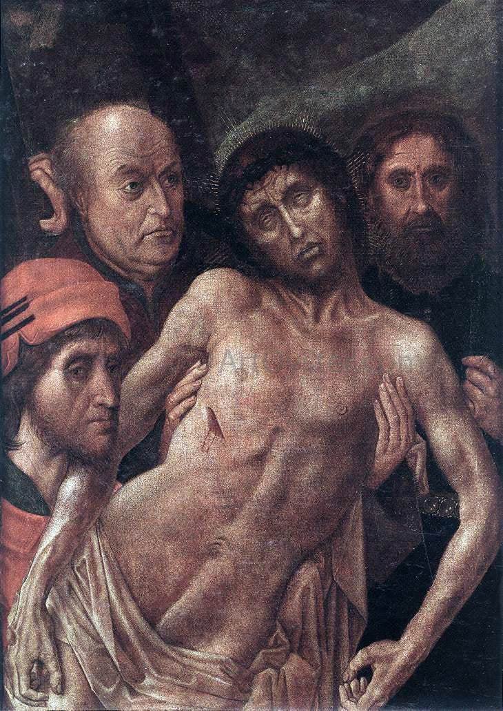 Hugo Van der Goes Deposition Diptych (Small Deposition, left wing) - Hand Painted Oil Painting