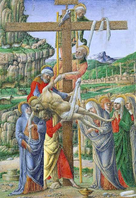 Girolamo Da cremona Descent from the Cross - Hand Painted Oil Painting