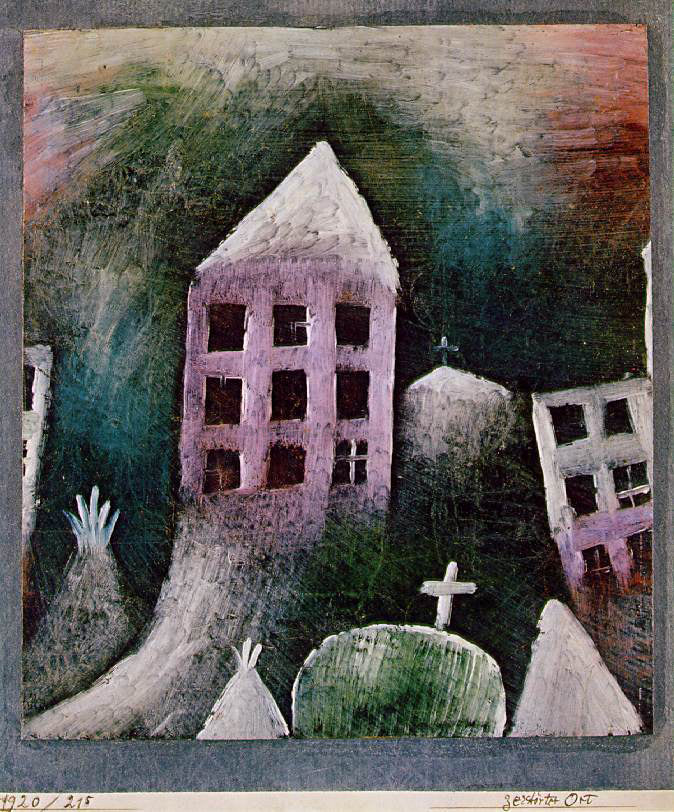 Paul Klee Destoryed Place - Hand Painted Oil Painting