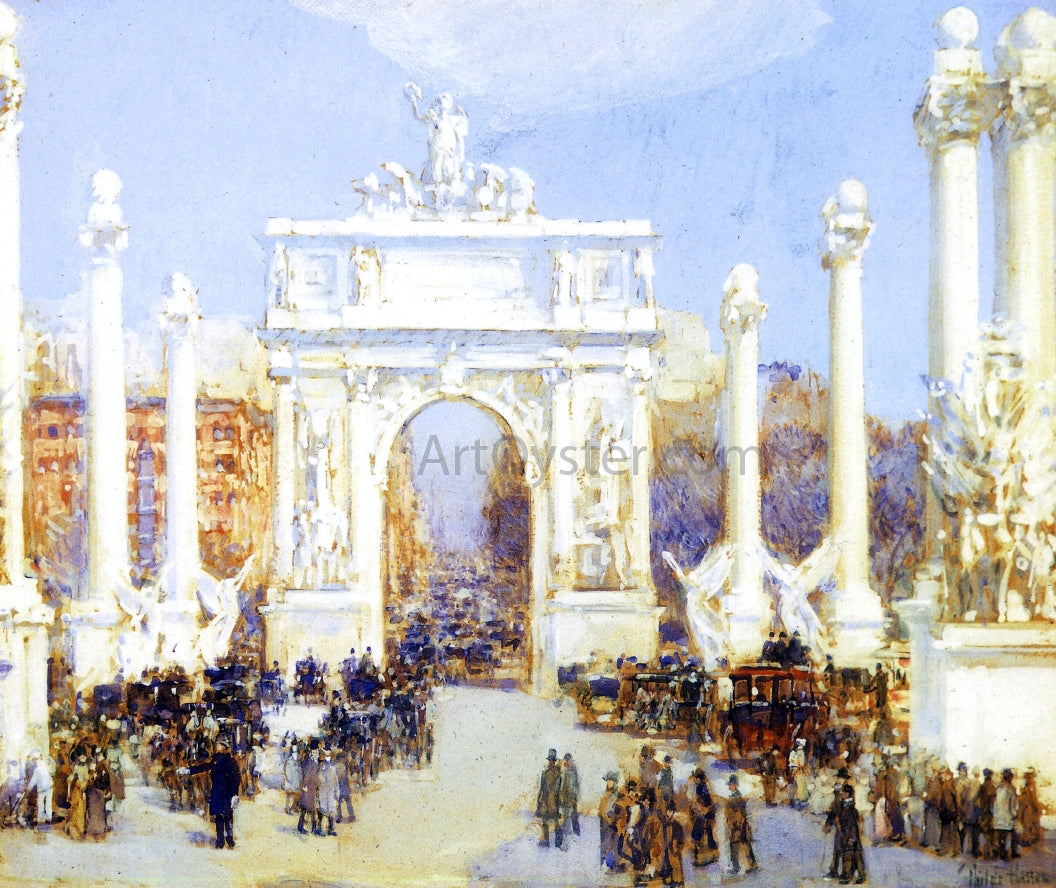 Frederick Childe Hassam Dewey's Arch - Hand Painted Oil Painting