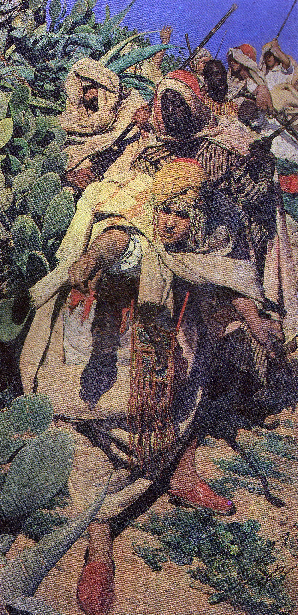 Fernando Tirado Y Cardona Dia de caza - Hand Painted Oil Painting