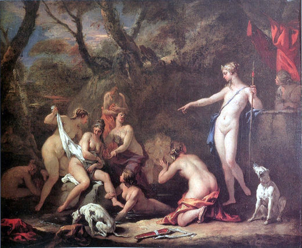 Sebastiano Ricci Diana and Callisto - Hand Painted Oil Painting