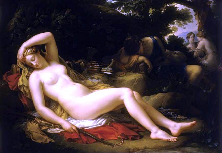etienne-Barthelemy Garnier Diana and Her Nymphs - Hand Painted Oil Painting