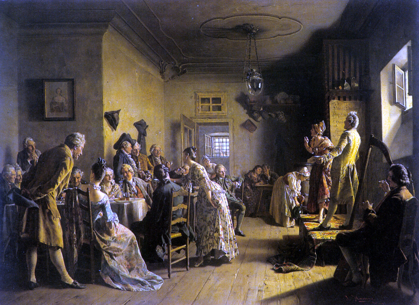 Johann Hamza Die Schauspieler - Hand Painted Oil Painting