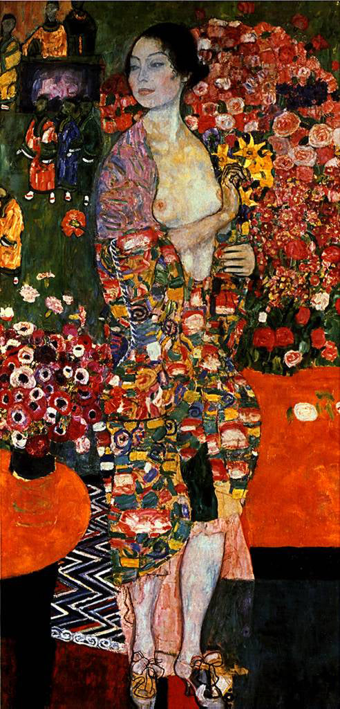 Gustav Klimt A Die Tanzerin - Hand Painted Oil Painting