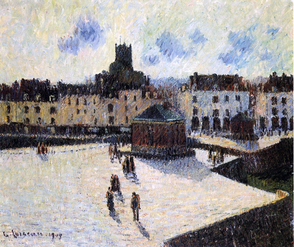 Gustave Loiseau Dieppe - Hand Painted Oil Painting