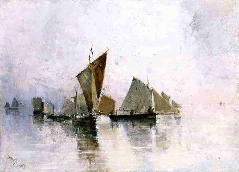 Frank Myers Boggs Dieppe - Hand Painted Oil Painting