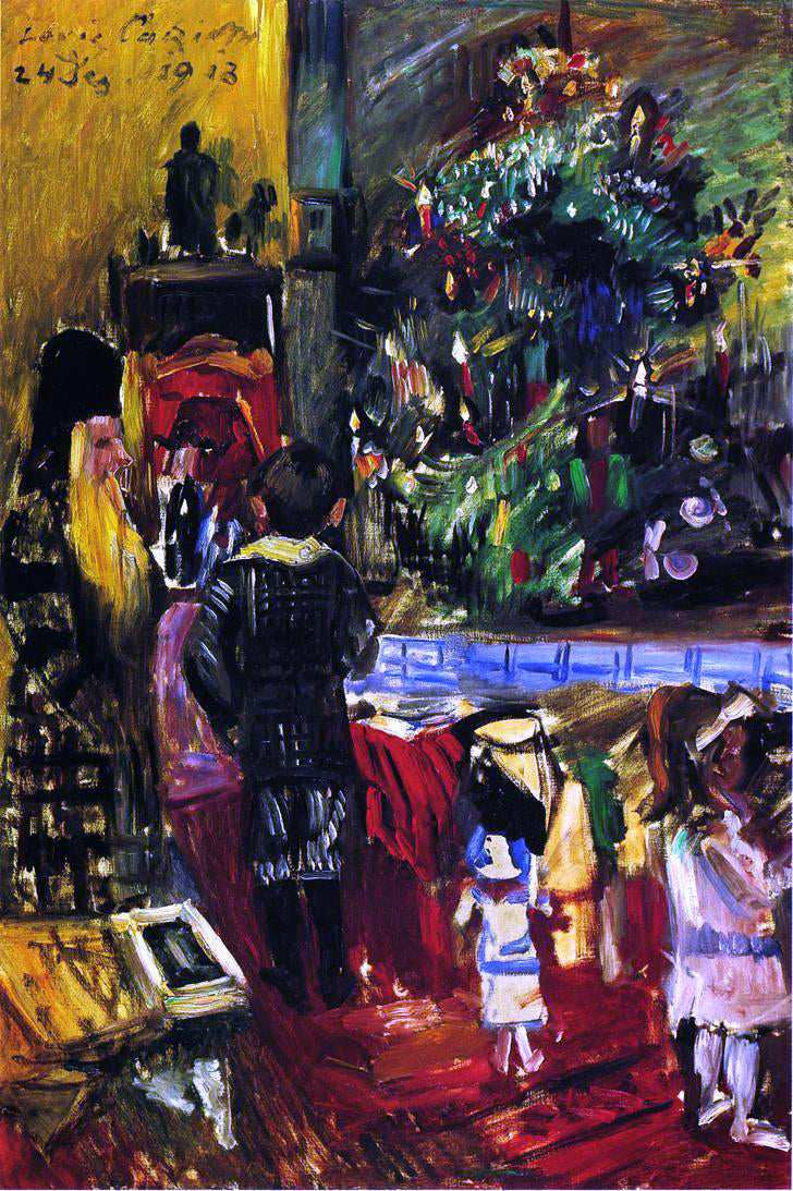Lovis Corinth Distributing Christmas Presents - Hand Painted Oil Painting
