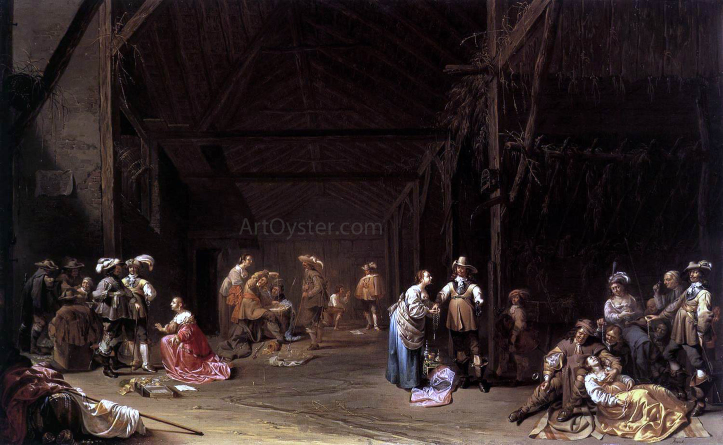 Jacob Duck Dividing the Spoils - Hand Painted Oil Painting