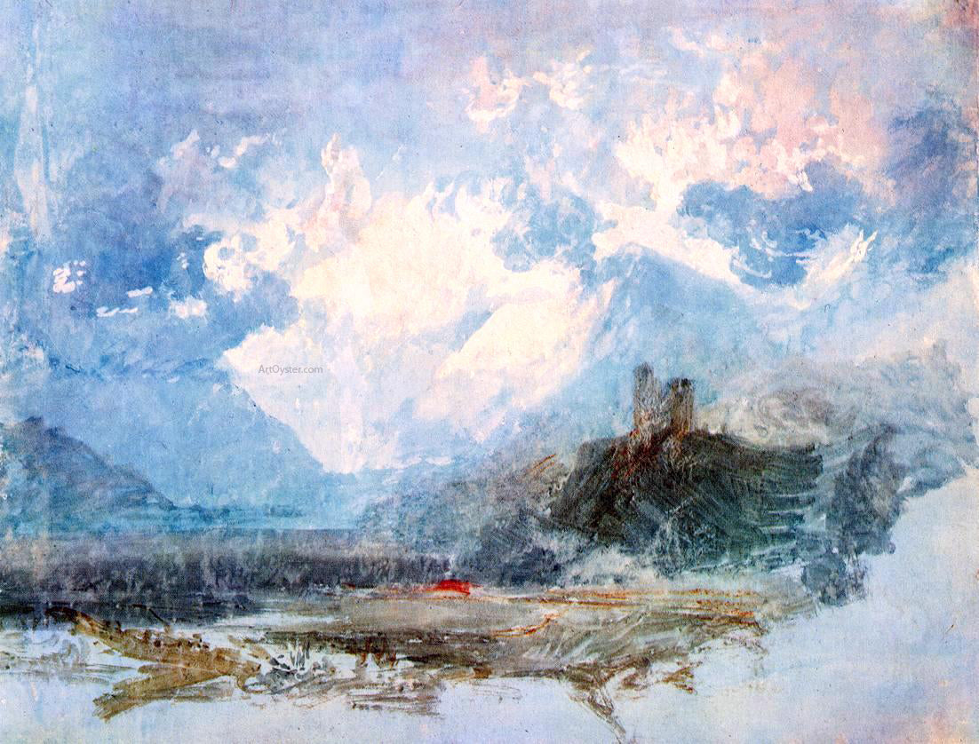 Joseph William Turner Dolbadern Castle - Hand Painted Oil Painting