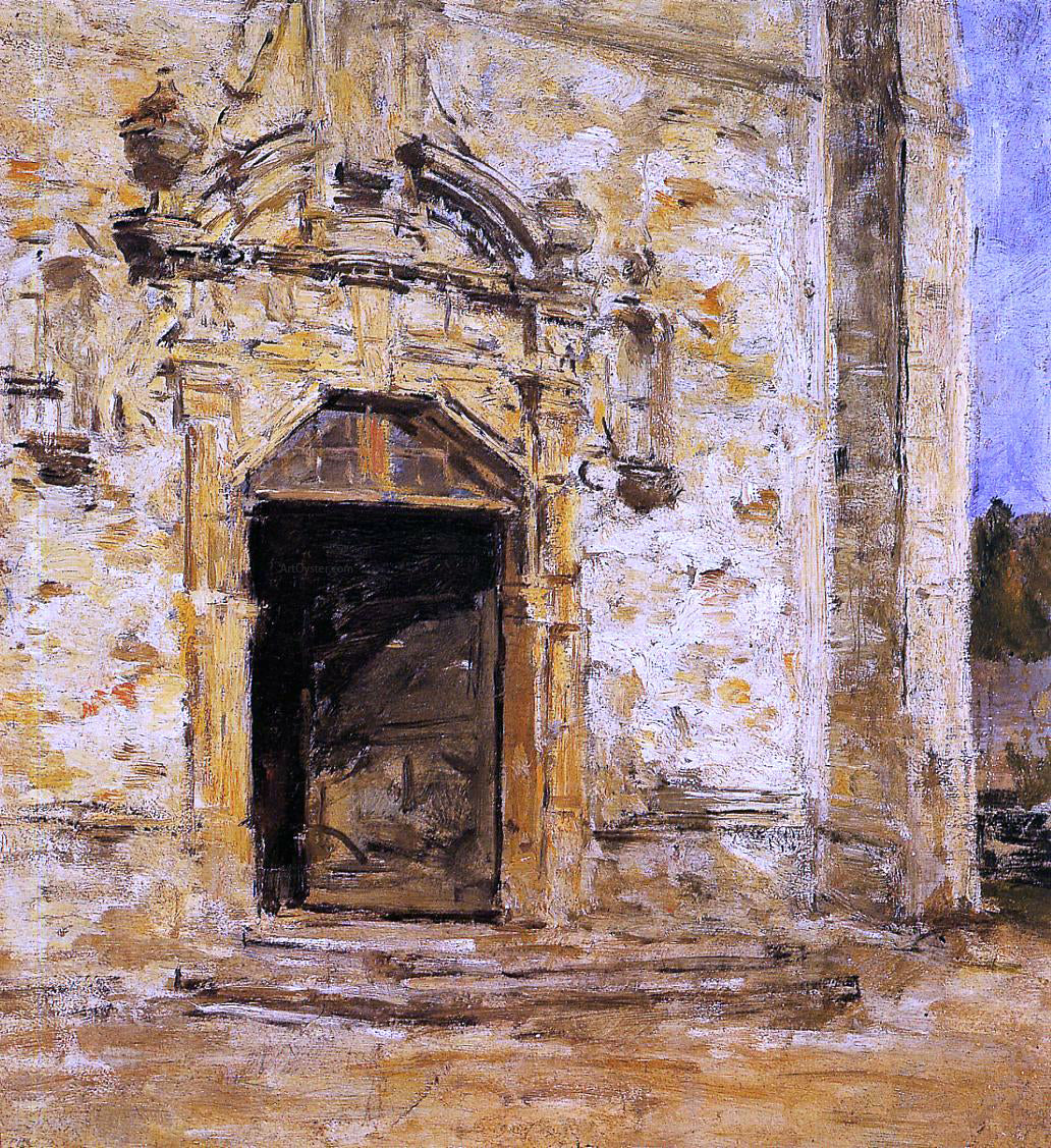Eugene-Louis Boudin Door of the Touques Church - Hand Painted Oil Painting