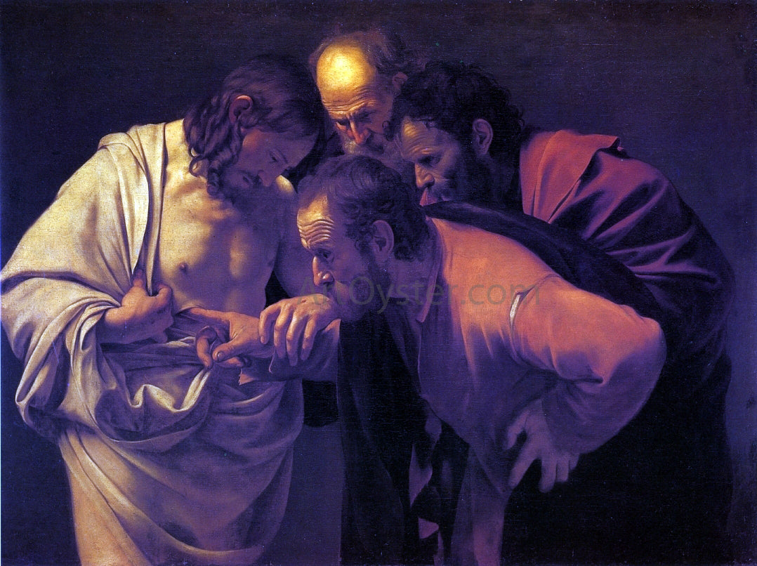 Caravaggio Doubting Thomas - Hand Painted Oil Painting
