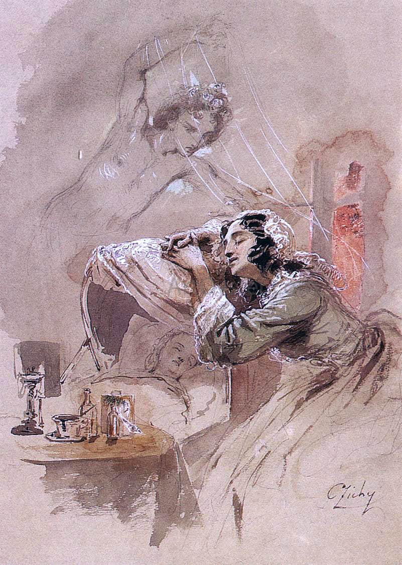 Mihaly Zichy Dream - Hand Painted Oil Painting