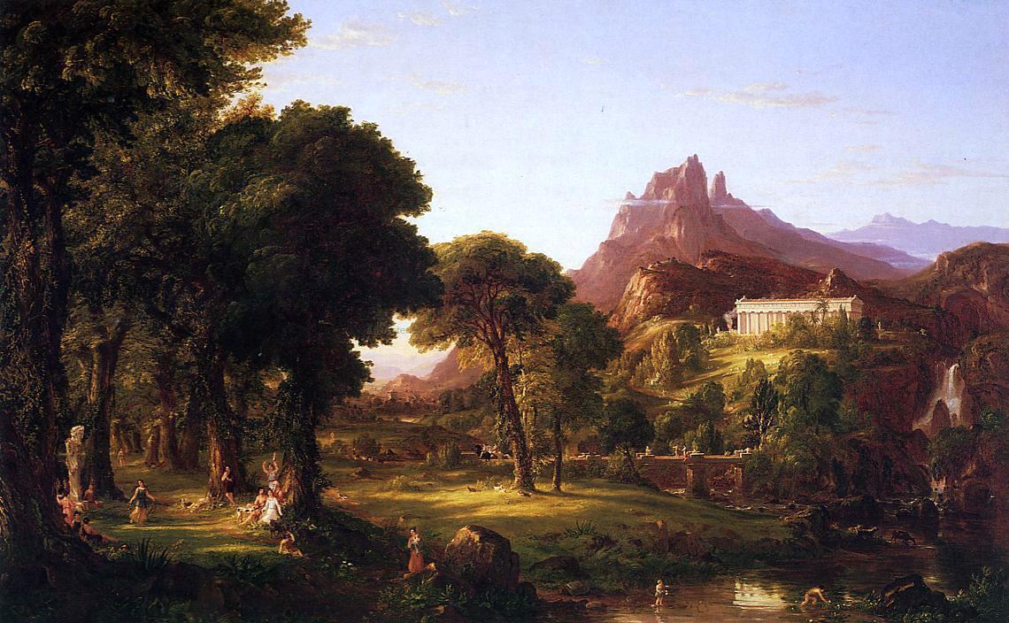 Thomas Cole Dream of Arcadia - Hand Painted Oil Painting