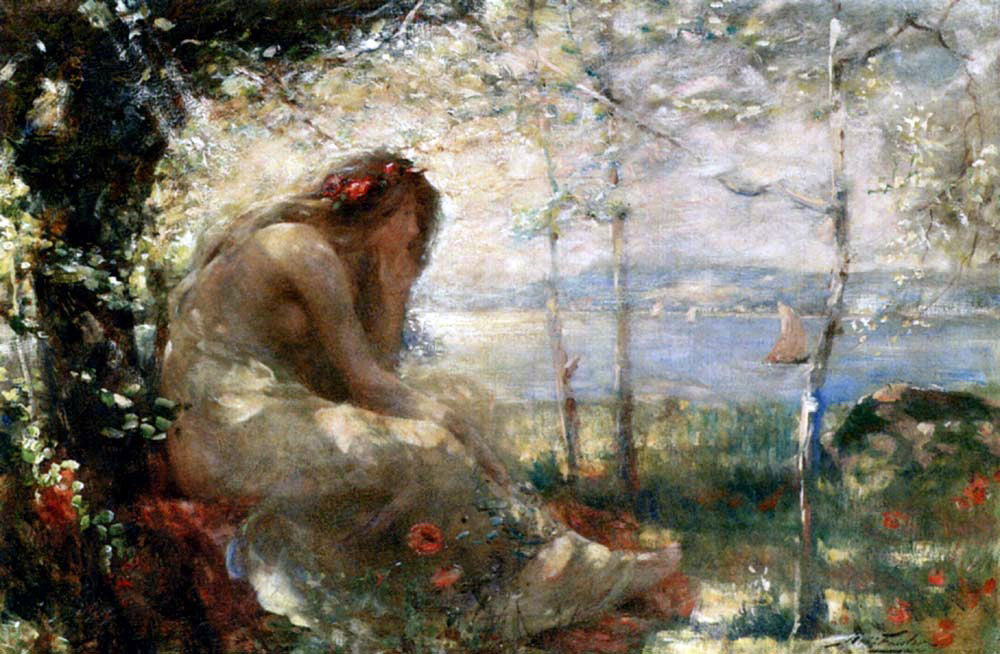 Robert Fowler A Dreaming Scene - Hand Painted Oil Painting