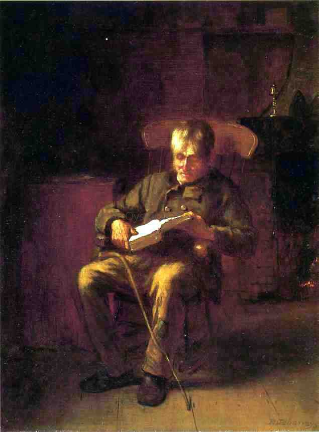 Eastman Johnson Dropping Off - Hand Painted Oil Painting