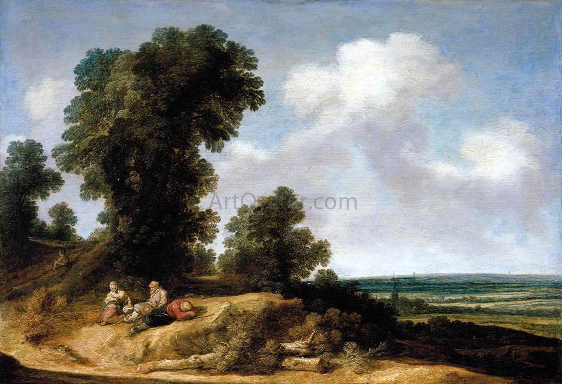 Pieter De Molyn Dune Landscape - Hand Painted Oil Painting