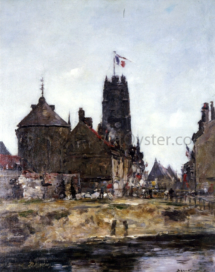 Eugene-Louis Boudin Dunkirk, Festival Day - Hand Painted Oil Painting