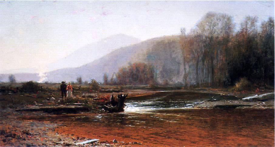 Jervis McEntee Dusk in the Foothills - Hand Painted Oil Painting