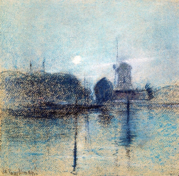 John Twachtman Dutch Landscape - Hand Painted Oil Painting