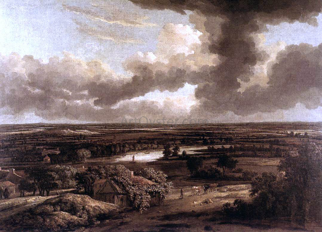 Philips Koninck Dutch Landscape Viewed from the Dunes - Hand Painted Oil Painting