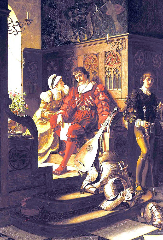 Edmund Blair Leighton Duty - Hand Painted Oil Painting