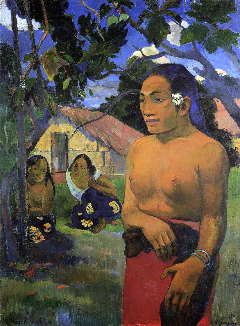 Paul Gauguin E haere oe i hia (also known as Where Are You Going?) - Hand Painted Oil Painting