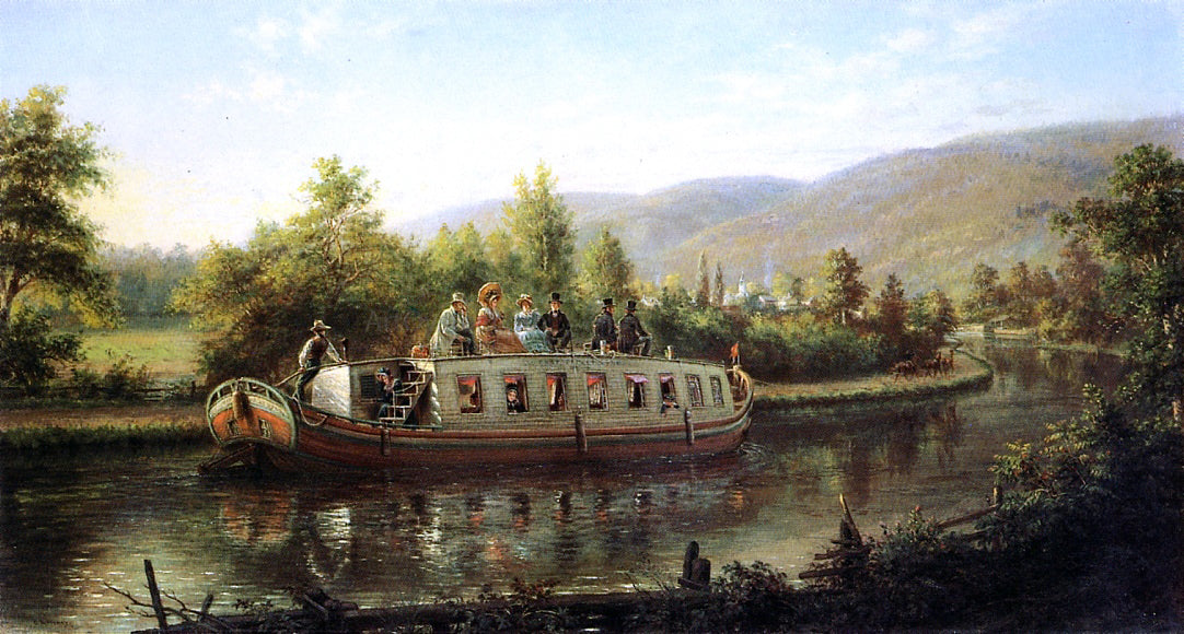 Edward Lamson Henry Early Days of Rapid Transit - Hand Painted Oil Painting