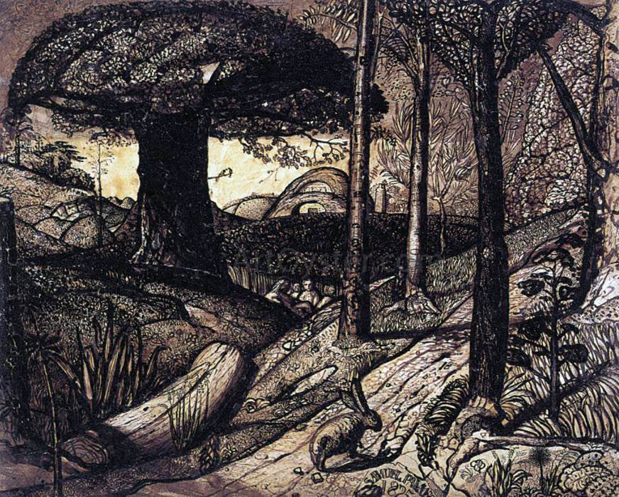  Samuel Palmer Early Morning - Hand Painted Oil Painting