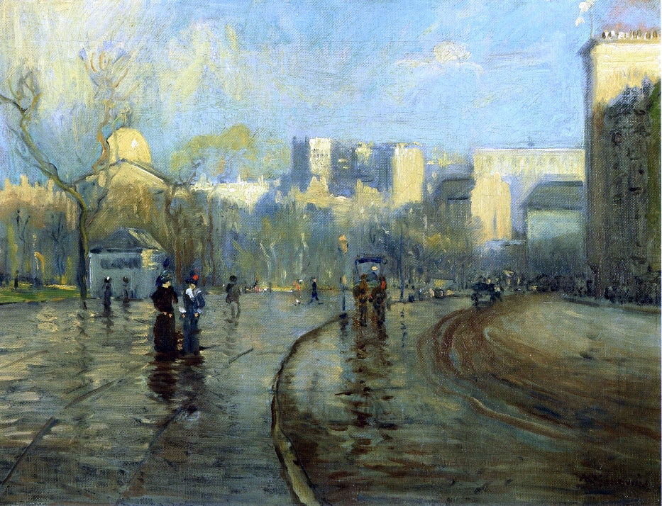  Arthur Clifton Goodwin Early Morning, Tremont Street, Boston - Hand Painted Oil Painting