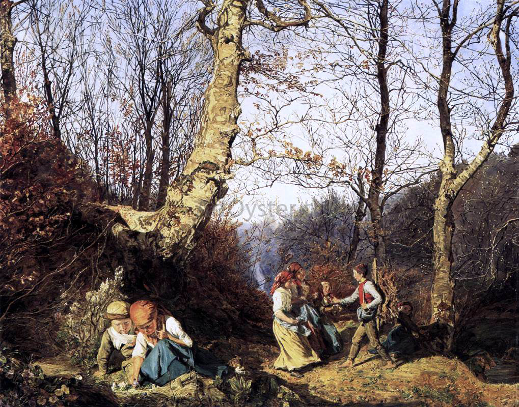 Ferdinand Georg Waldmuller Early Spring in the Wienerwald - Hand Painted Oil Painting