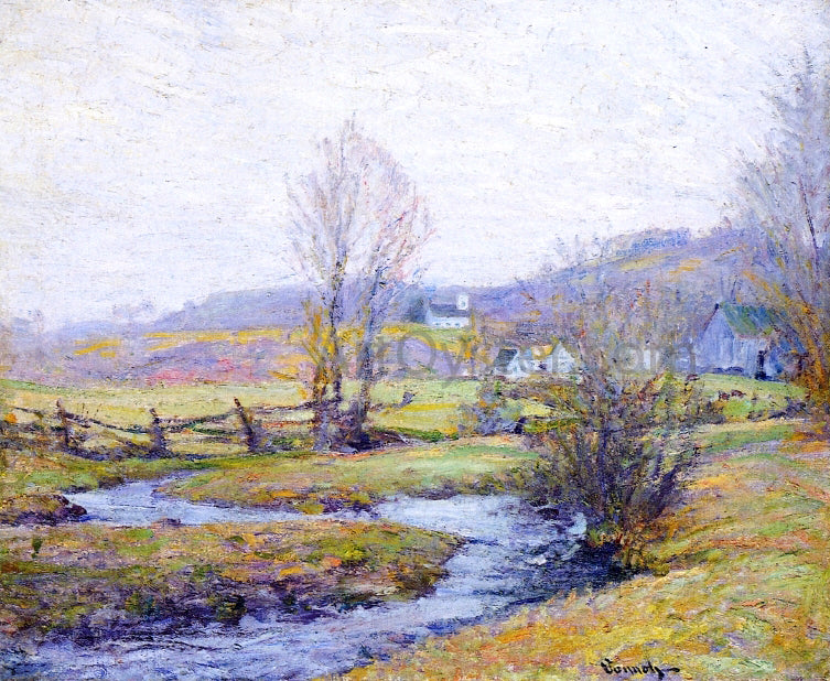 Robert Vonnoh Early Spring, Pleasant Valley, Connecticut - Hand Painted Oil Painting