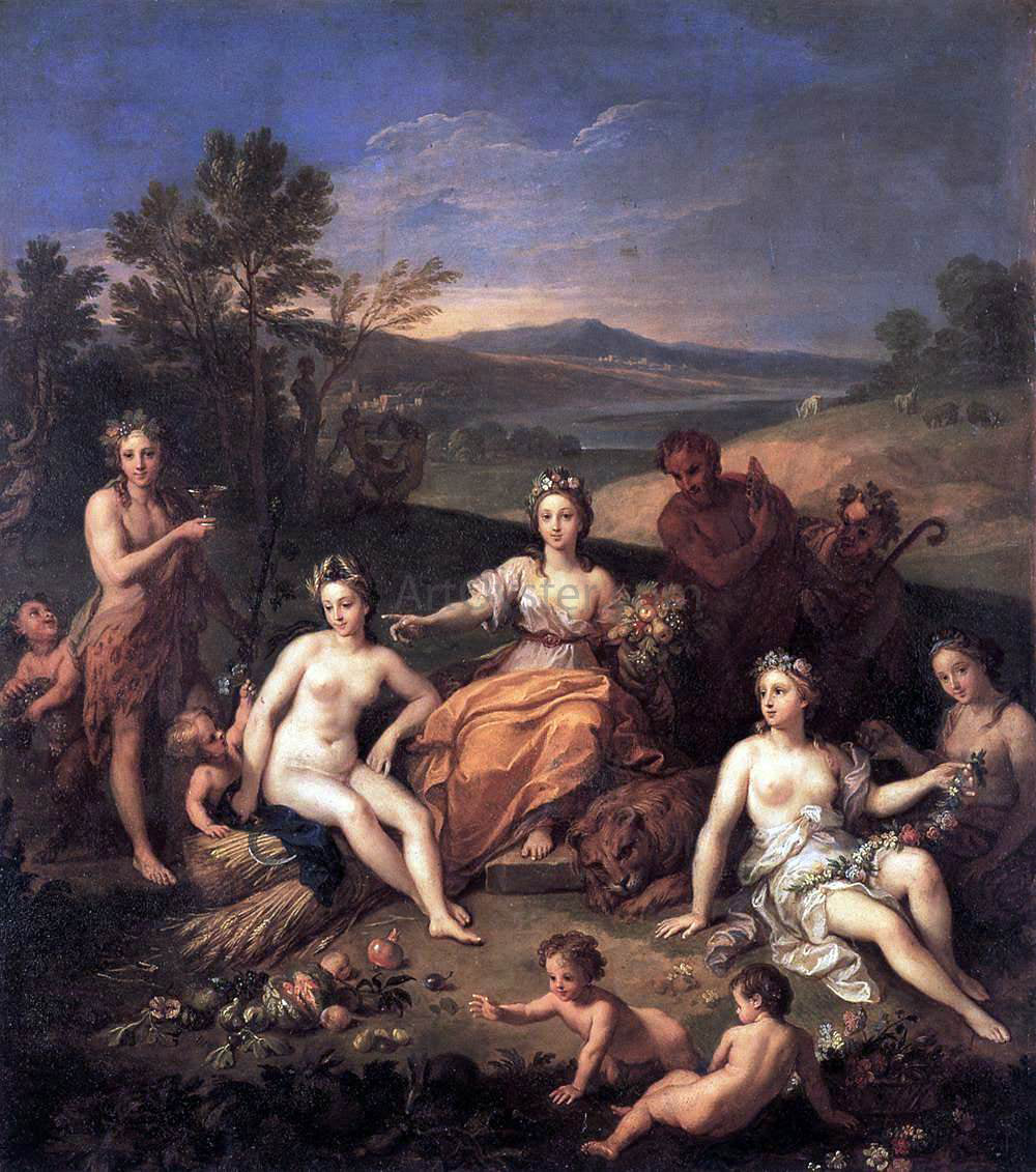 The Younger Louis Boullogne Earth - Hand Painted Oil Painting