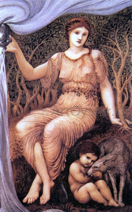 Sir Edward Burne-Jones Earth Mother - Hand Painted Oil Painting