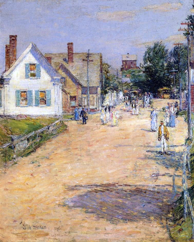 Frederick Childe Hassam East Gloucester, End of Trolly Line - Hand Painted Oil Painting