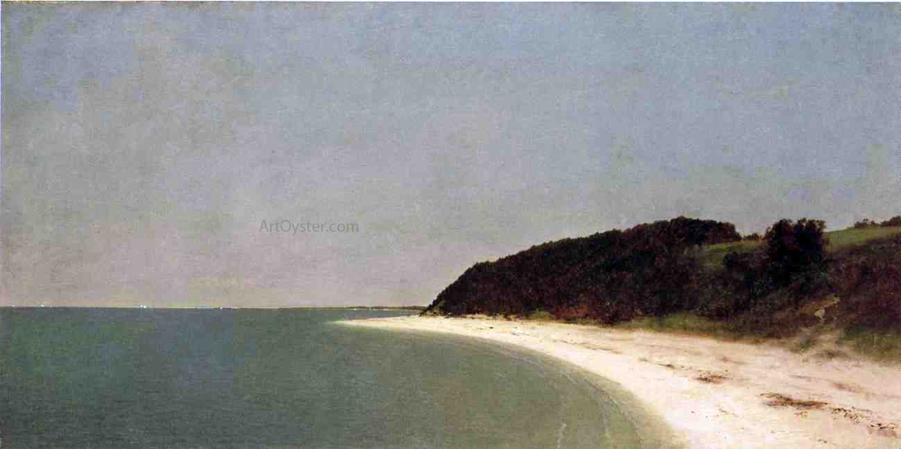 John Frederick Kensett Eatons Neck Long Island - Hand Painted Oil Painting