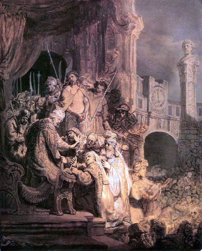 Rembrandt Van Rijn Ecce Homo - Hand Painted Oil Painting