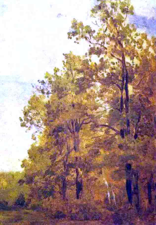 Isaac Ilich Levitan Edge of a Forest Study - Hand Painted Oil Painting