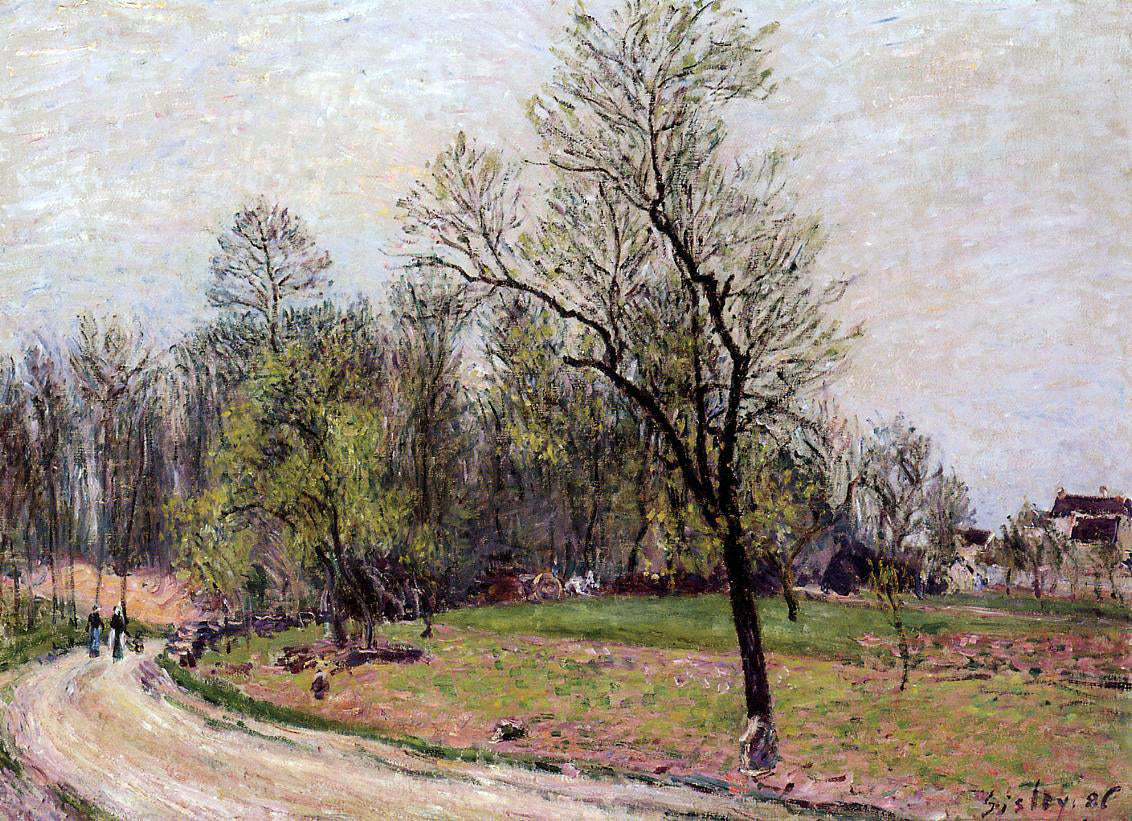 Alfred Sisley Edge of the Forest in Spring, Evening - Hand Painted Oil Painting