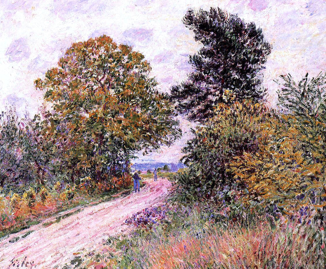 Alfred Sisley Edge of the Fountainbleau Forest - Morning - Hand Painted Oil Painting