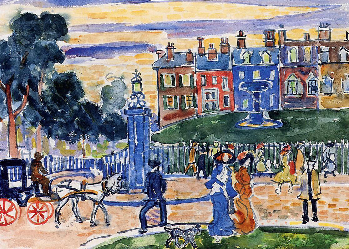  Maurice Prendergast Edge of the Park - Hand Painted Oil Painting