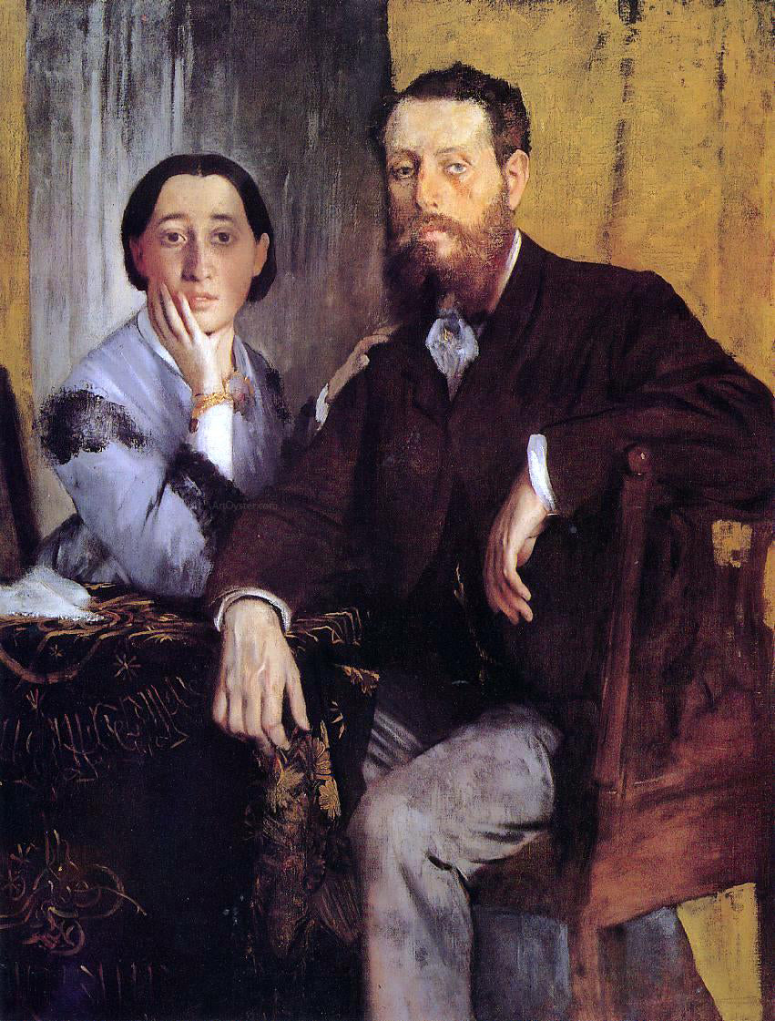 Edgar Degas Edmond and Therese Morbilli - Hand Painted Oil Painting