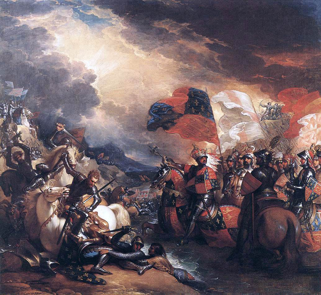  Benjamin West Edward III Crossing the Somme - Hand Painted Oil Painting