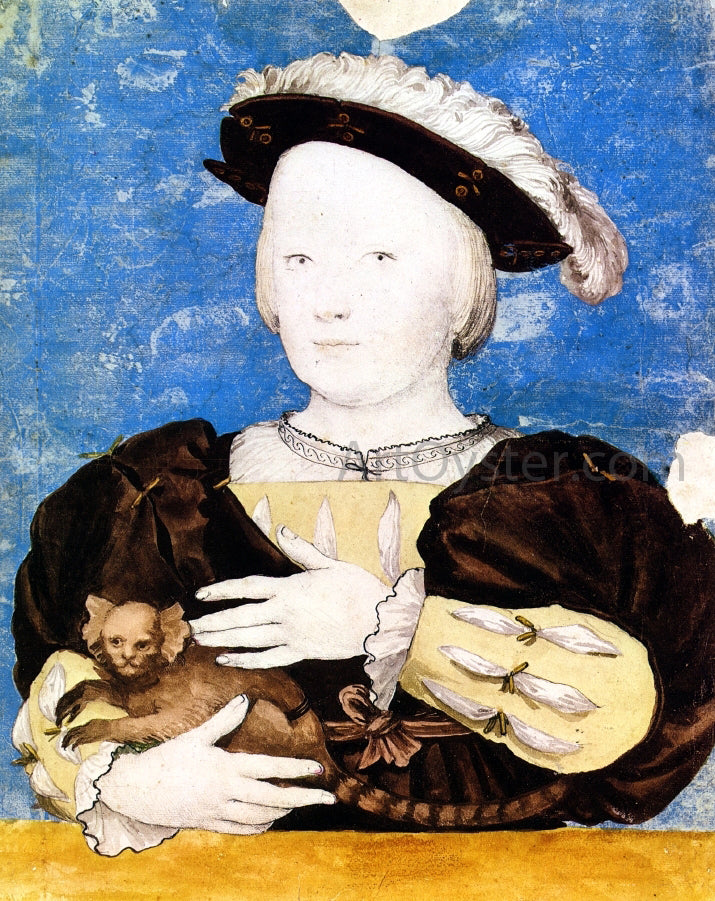 The Younger Hans Holbein Edward, Prince of Wales, with Monkey - Hand Painted Oil Painting
