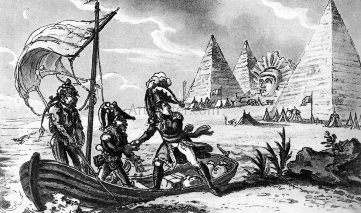 George Cruikshank Egypt, a General View - Hand Painted Oil Painting