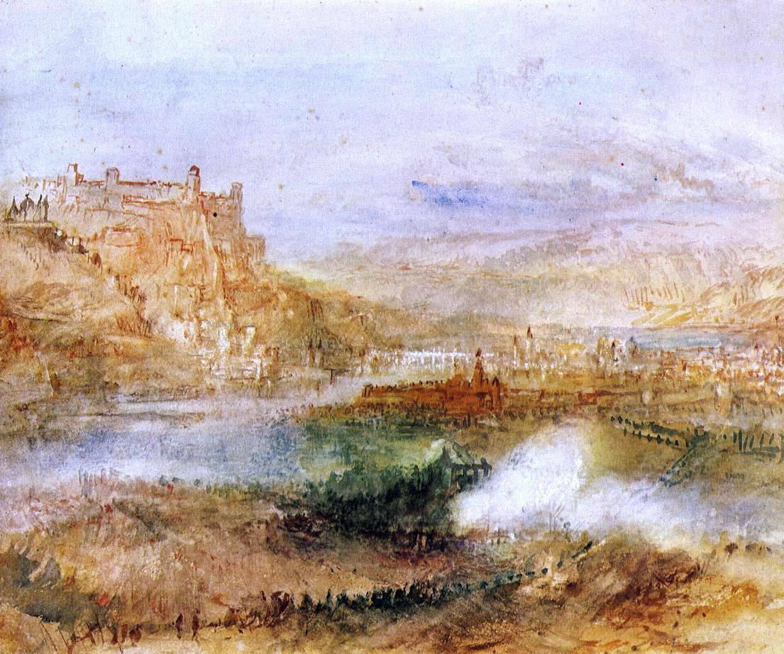 Joseph William Turner Ehrenbrietstein and Coblenz - Hand Painted Oil Painting